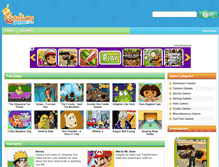 Tablet Screenshot of cartoongamer.com